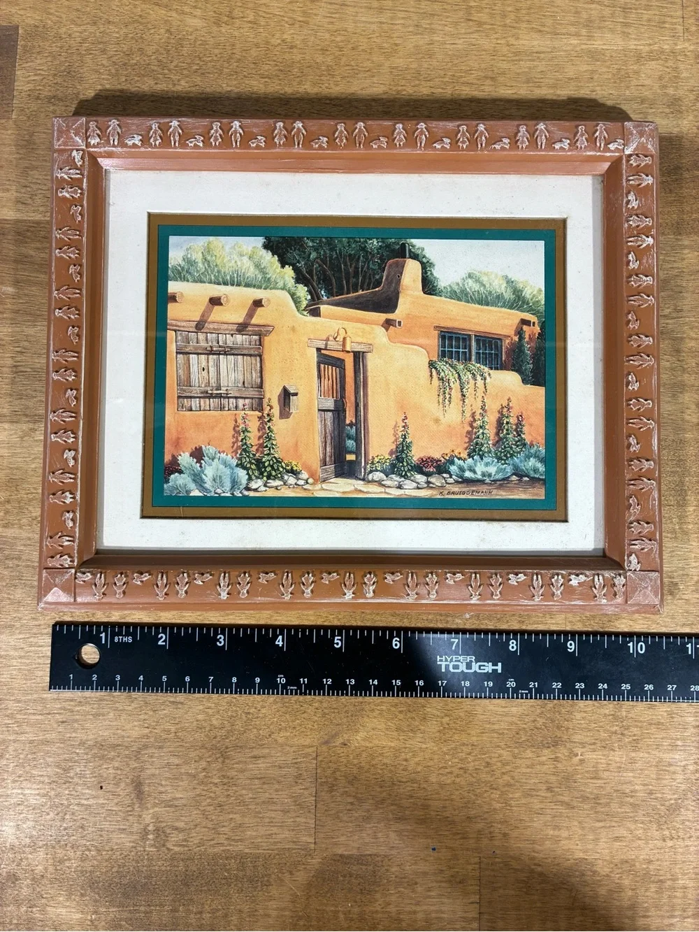 1992 K Brueggemann HOMCO Southwestern Adobe Prints Set 2 Framed Wall Art